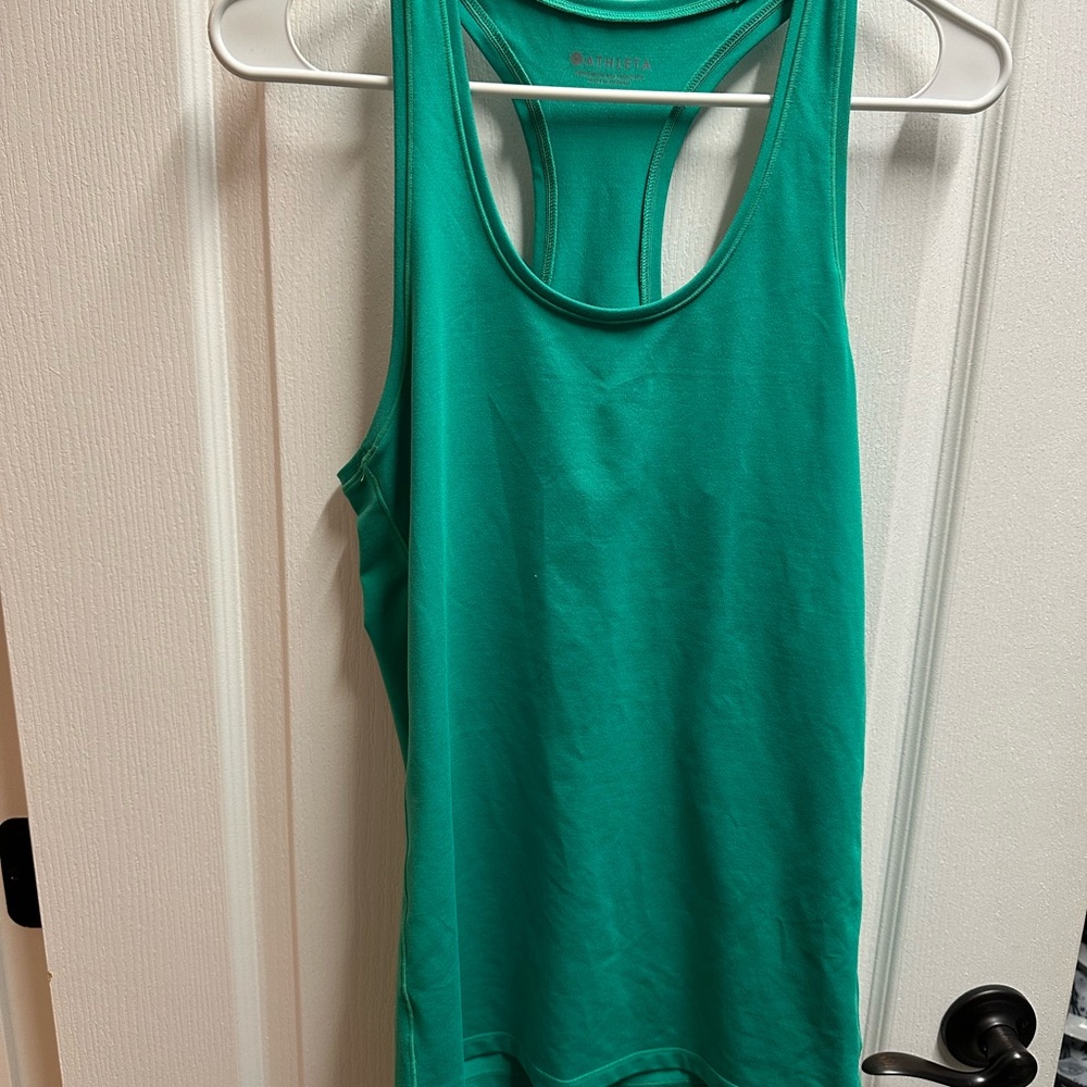 Athleta Women's Green Tank Top size S/ NWOT A199